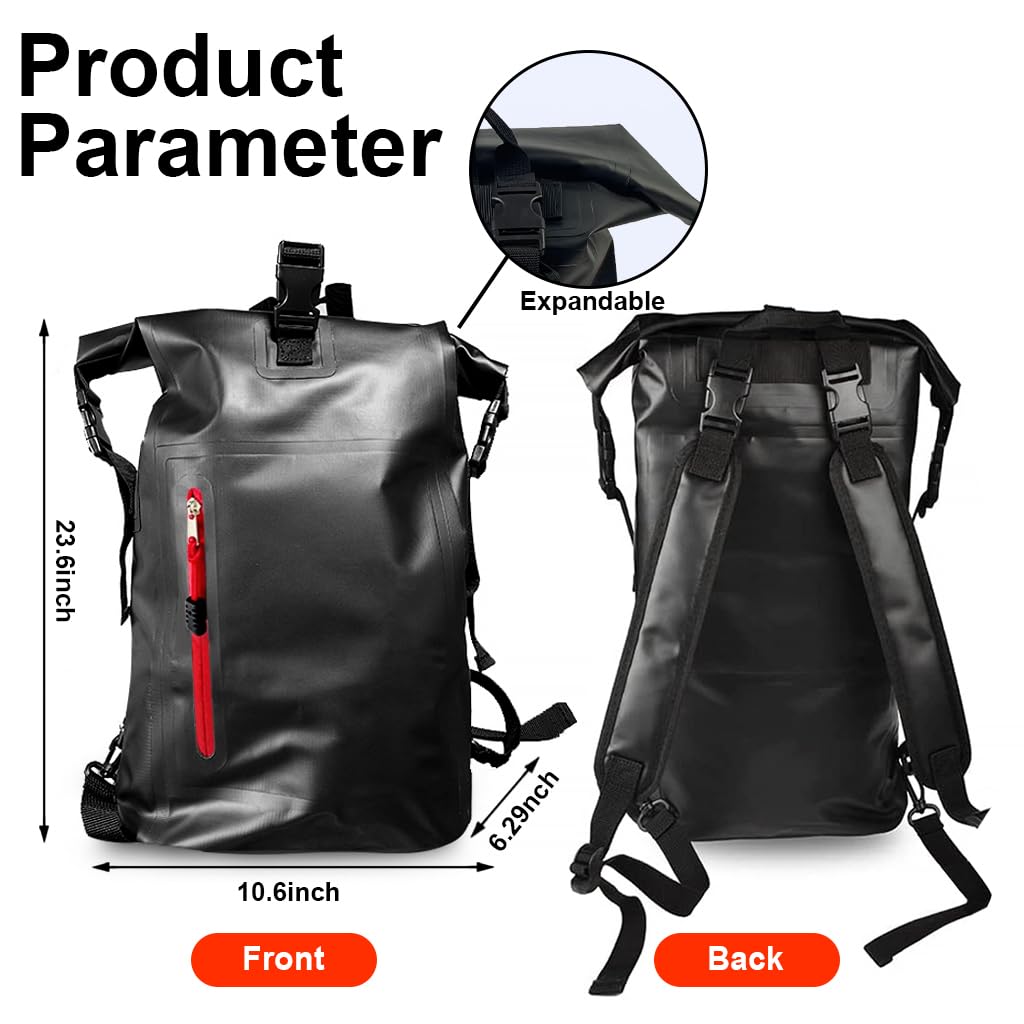 Optifit Dry Bag, Large Waterpoof Dry Backpack With removable shoulder strap, PVC Dry Bag Sack for Beach Swimming, Fishing, Camping, Canoeing, Hiking, Kayaking, Paddleboarding and Boating (25L) Optifit Dry Bag, Large Waterpoof Dry Backpack With removable shoulder strap, PVC Dry Bag Sack for Beach Swimming, Fishing, Camping, Canoeing, Hiking, Kayaking, Paddleboarding and Boating (25L)